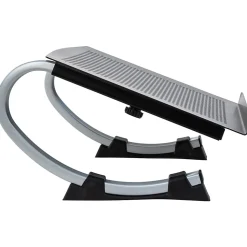 AllsopĀ® Redmond Adjustable Curve Laptop Stand, 5āH x 14-3/4āW x 11-1/2āD, Black/Silver