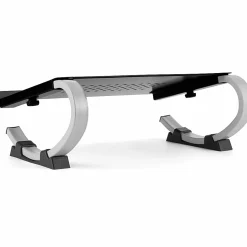 Allsop® Redmond Adjustable Curve Laptop Stand, 5”H x 14-3/4”W x 11-1/2”D, Black/Silver