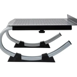 Allsop® Redmond Adjustable Curve Laptop Stand, 5”H x 14-3/4”W x 11-1/2”D, Black/Silver