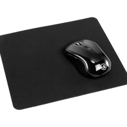 Allsop® Soft Cloth Mouse Pad, 8" x 8.75", Black, 28229