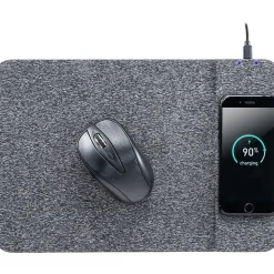 Allsop® Wireless Charging Mouse Pad, 13.25"H x 9"W x 0.25"D, Black, 32192