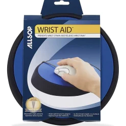 Allsop Wrist Aid Circular Mouse Pad, Blue