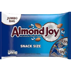 Almond Joy Snack Size Candy Bars, 20.1 Oz, Pack Of 2 Bags
