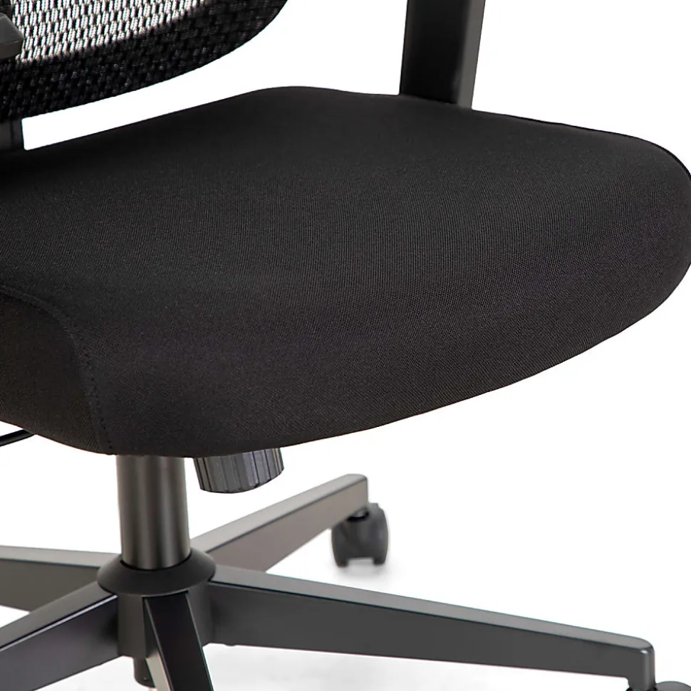 ALPHA HOME Adjustable Ergonomic Mesh High-Back Office Task Chair, Black