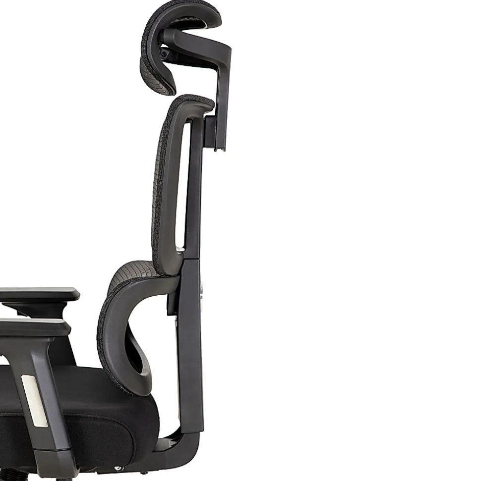 ALPHA HOME Adjustable Ergonomic Mesh High-Back Office Task Chair, Black