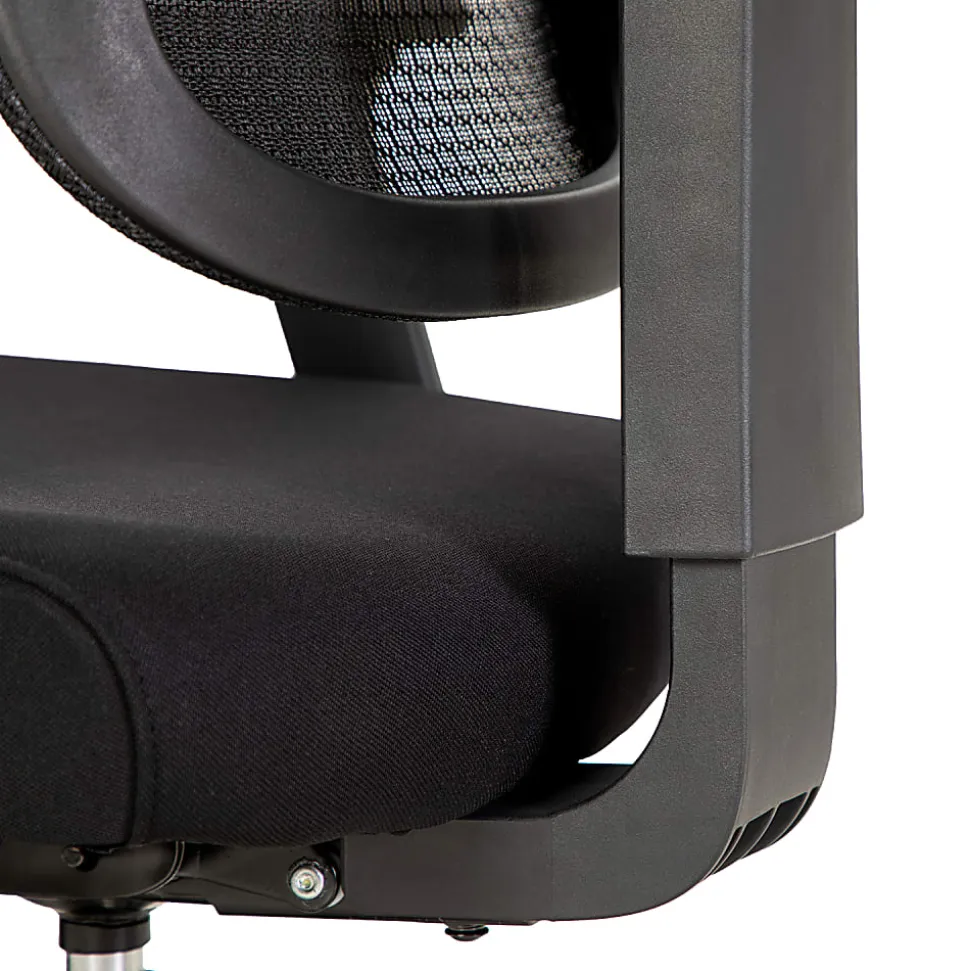 ALPHA HOME Adjustable Ergonomic Mesh High-Back Office Task Chair, Black