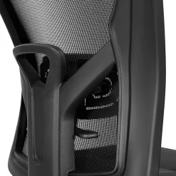 ALPHA HOME Ergonomic Fabric Mid-Back Office Task Chair With Lumbar Support, Black