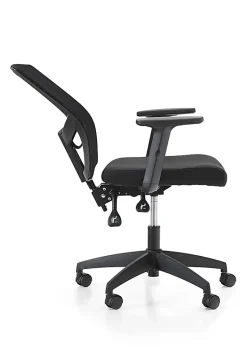 ALPHA HOME Ergonomic Mesh Mid-Back Office Task Chair, Black