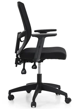 ALPHA HOME Ergonomic Mesh Mid-Back Office Task Chair, Black