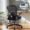 ALPHA HOME Mesh Swivel Office Task Chair with Armrest