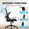 ALPHA HOME PHI VILLA Mesh Swivel Office Rocking Chair without headrest