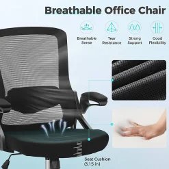 ALPHA HOME PHI VILLA Mesh Swivel Office Rocking Chair without headrest