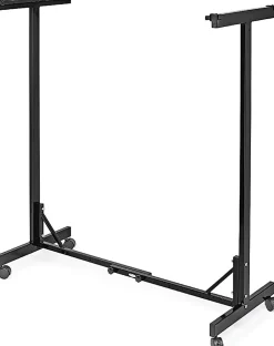 Alpine AdirOffice Expandable Blueprint Mobile Plan Center, 51”H x 29”W x 20-1/2”D, Black