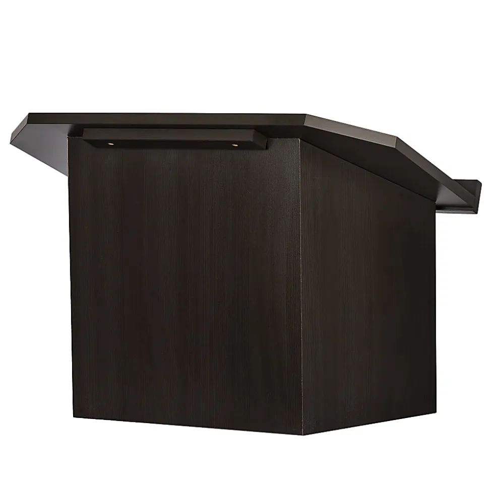 Alpine AdirOffice Foldable Tabletop Podium Lectern, 19”H x 27”W x 16”D, Black