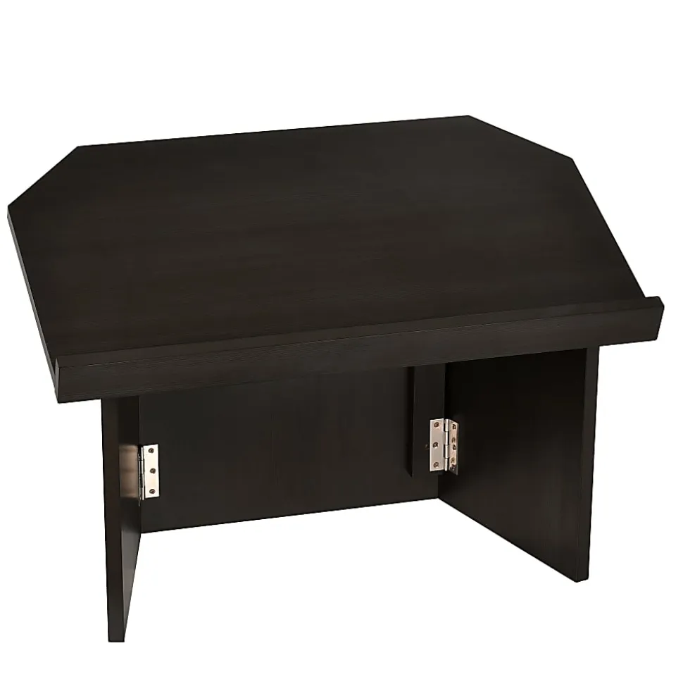 Alpine AdirOffice Foldable Tabletop Podium Lectern, 19”H x 27”W x 16”D, Black