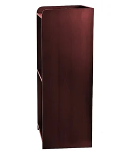 Alpine AdirOffice Hostess Floor Stand With Wheels, 46”H x 22-1/2”W x 16-9/16”D, Mahogany