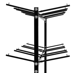Alpine AdirOffice 1,000 Lb 2-Tier Steel Folding Chair Cart, 76-1/8