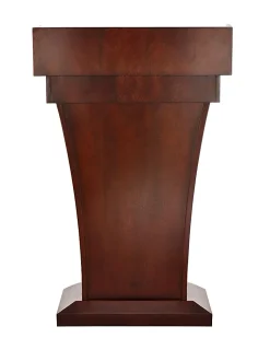 Alpine AdirOffice Stand-Up Floor Podium Lectern With Drawer And Storage Area, 43-5/16”H x 27-9/16”W x 14”D, Cherry