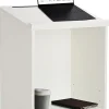 Alpine AdirOffice Stand-Up Floor Podium Lectern, 45-13/16”H x 23”W x 15”D, White
