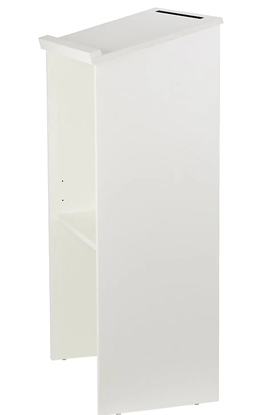 Alpine AdirOffice Stand-Up Floor Podium Lectern, 45-13/16”H x 23”W x 15”D, White
