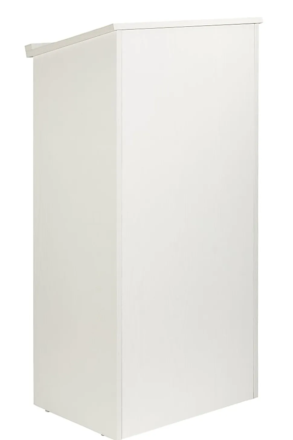 Alpine AdirOffice Stand-Up Floor Podium Lectern, 45-13/16”H x 23”W x 15”D, White