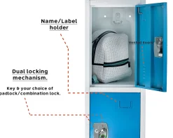 Alpine AdirOffice 4-Tier Steel Lockers, 72