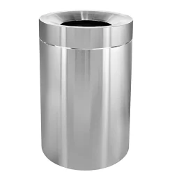 Alpine Commercial Indoor Trash Can, 50 Gallon, Stainless Steel