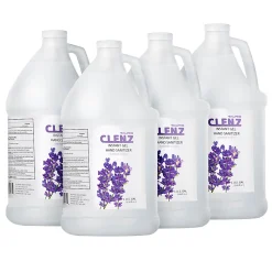 Alpine Industries Commercial Gel Hand Sanitizer, Lavender Scent, 1 Gallon (128 Oz), 4 Pack