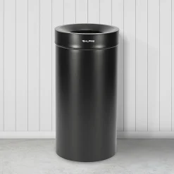 Alpine Industries Stainless Steel, Indoor Trash Can, 27 gallons, Black, 2/Pack (475-27L-BLK)