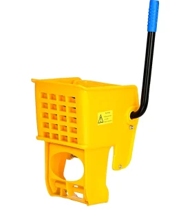 Alpine PVC Mop Bucket And Side Press Wringer, 36 Qt, Yellow