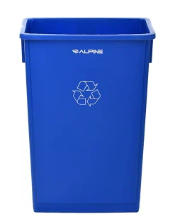 Alpine Slim Recycle Bin, 23 Gallon, Blue
