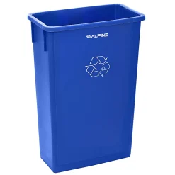 Alpine Slim Recycle Bin, 23 Gallon, Blue