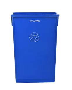 Alpine Slim Recycle Bin, 23 Gallon, Blue