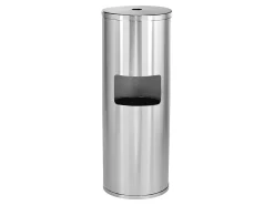 Alpine Stainless-Steel Gym Wet Wipe Dispenser With Built-In Trash Can, 36