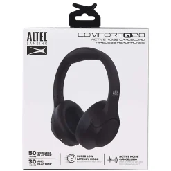 Altec Lansing ComfortQ 2.0 Hybrid ANC Wireless Headphones, Black, MZX772