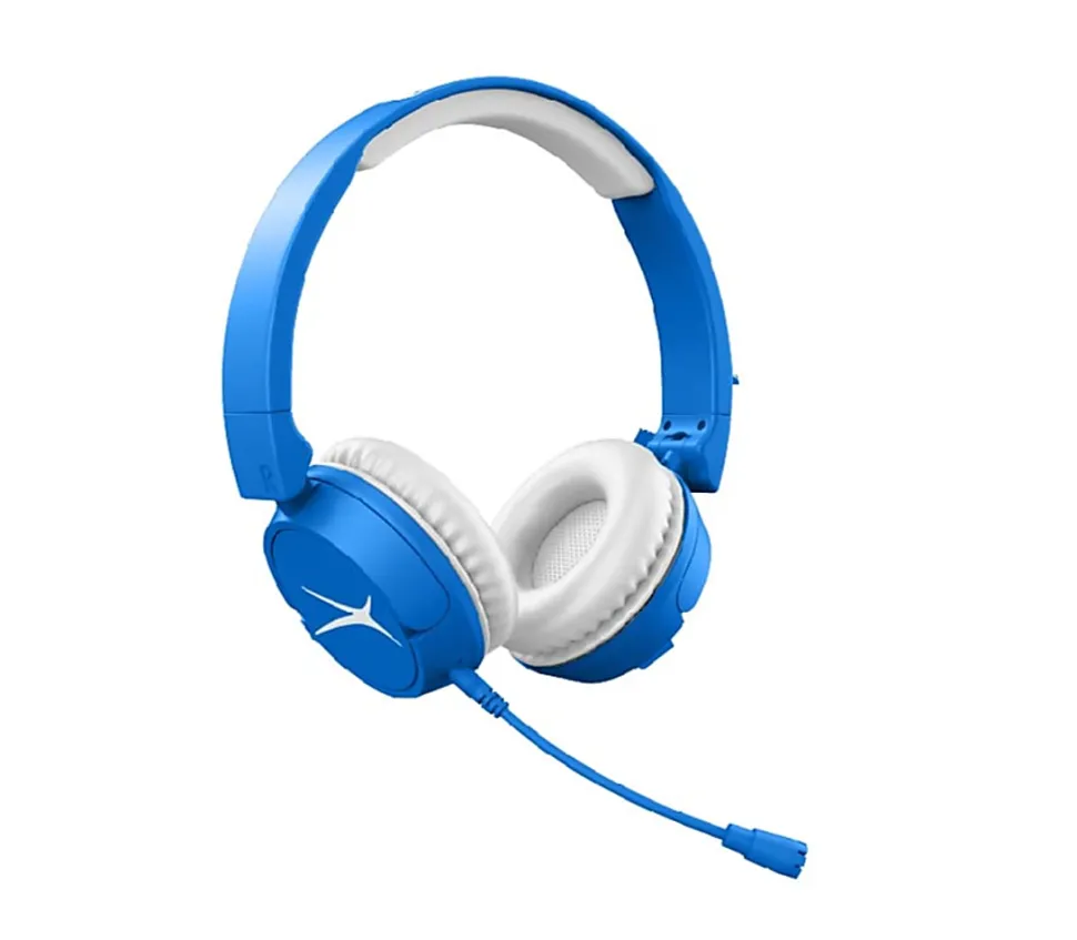 Altec Lansing® 3-In-1 Kid Friendly, Volume Limiting, Over-The-Ear Headphones, Blue, MZX4100-BLUB-STK-6