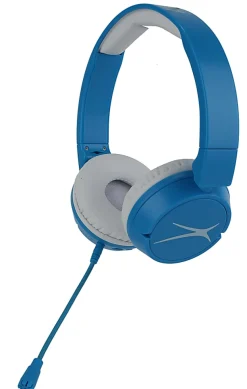 Altec Lansing® 3-In-1 Kid Friendly, Volume Limiting, Over-The-Ear Headphones, Blue, MZX4100-BLUB-STK-6