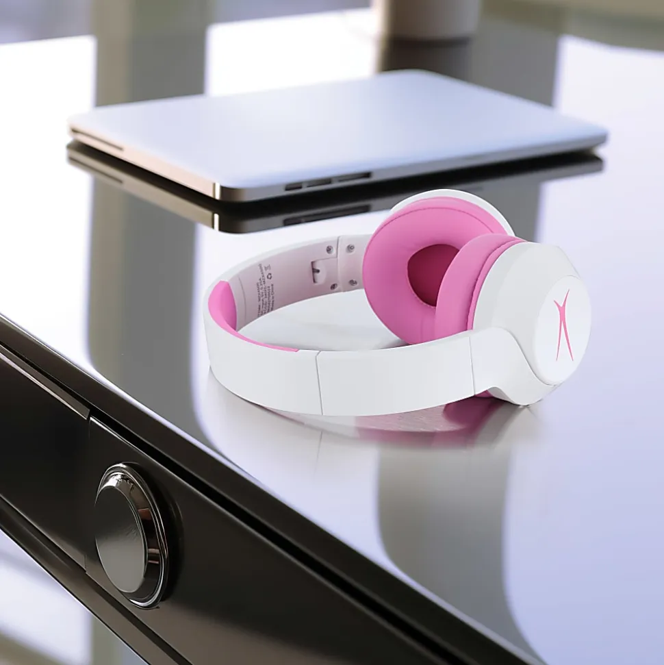 Altec Lansing Kid Safe 2-in-1 ANC Headphones, Pink, MZX4500