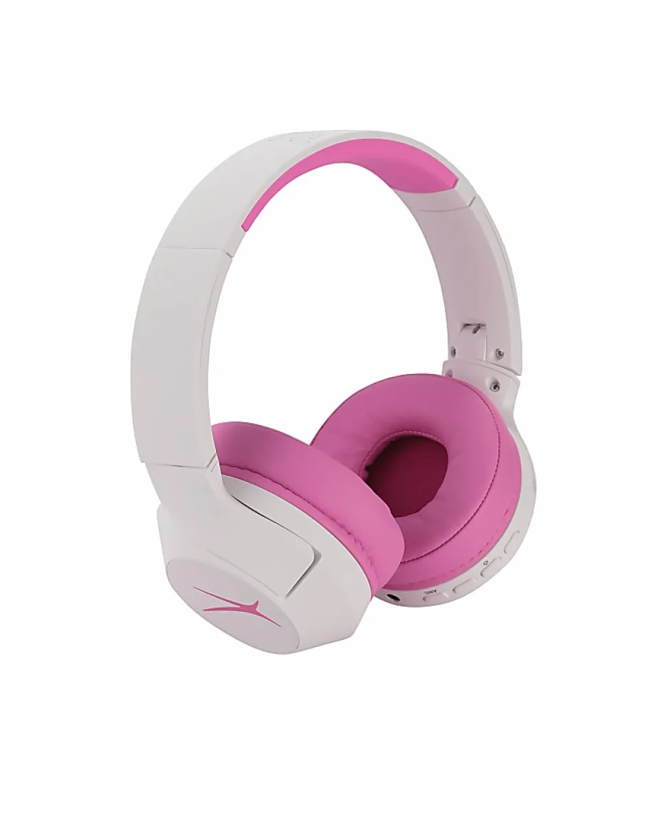 Altec Lansing Kid Safe 2-in-1 ANC Headphones, Pink, MZX4500