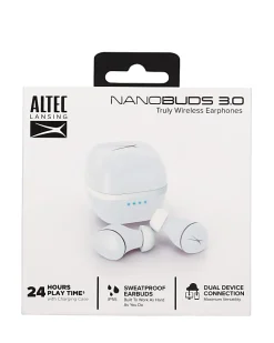 Altec Lansing NanoBuds 3.0 Earbuds, Light Blue, MZX-5001