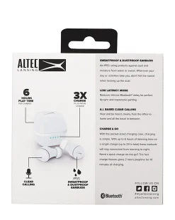 Altec Lansing NanoBuds 3.0 Earbuds, Light Blue, MZX-5001