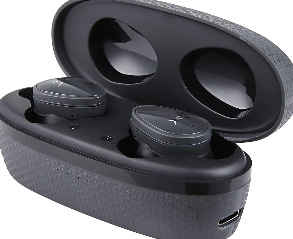 Altec Lansing NanoBuds Sport IPX4 Truly Wireless Earbuds, Gray