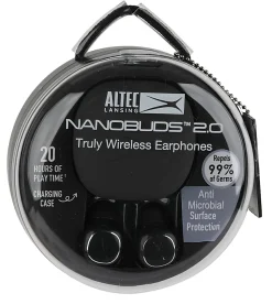 Altec Lansing NanoBuds 2.0 Truly Wireless Earbuds, Gray