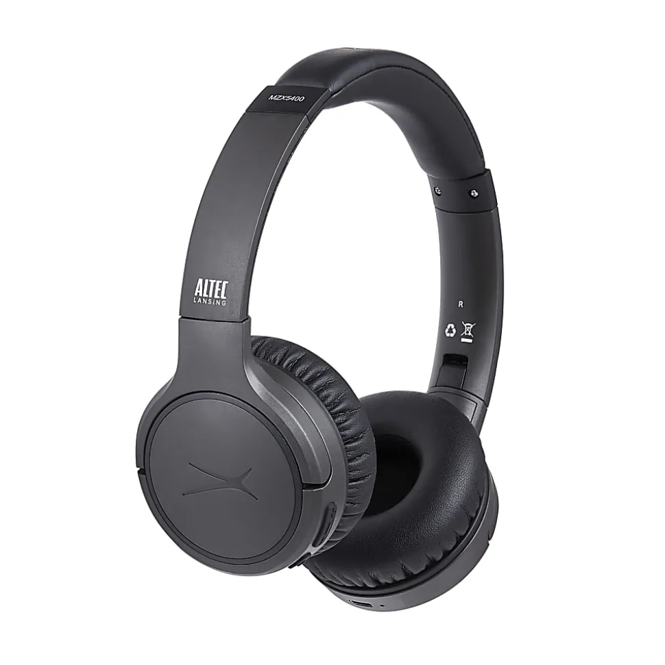 Altec Lansing NanoPhones ANC Wireless Headphones, Gray