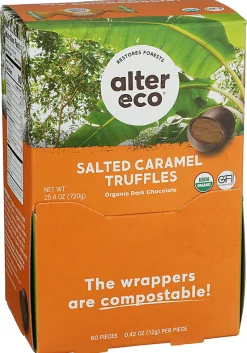 Alter Eco Organic Truffles, Salted Caramel, 0.42 Oz, Total Qty 60