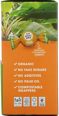 Alter Eco Organic Truffles, Salted Caramel, 0.42 Oz, Total Qty 60