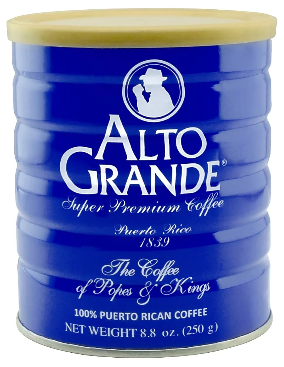 Alto Grande Ground Coffee, Medium-Dark Roast, Super Premium, 8.8 Oz Per Can