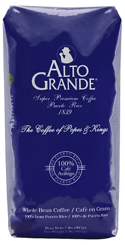 Alto Grande Whole Coffee, Medium-Dark Roast, 2 Lb Per Bag