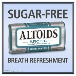 Altoids® Curiously Strong Mints, Arctic Wintergreen, 1.2 Oz, Pack Of 8 Tins