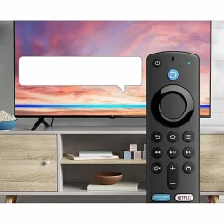 Amazon Alexa Voice Remote (3rd Gen) - For TV, Sound Bar Speaker, Receiver - Bluetooth - Alkaline Battery - Black